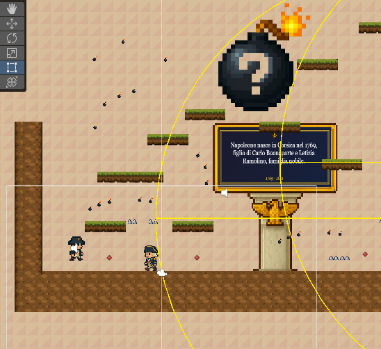 Screenshot giochi di storia Napoleone Bonaparte platform Unity 2D