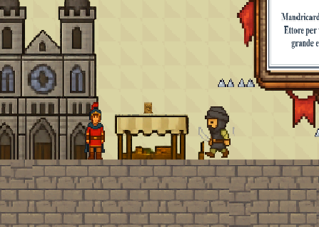 Screenshot del gioco platform 2D Promessi Sposi - Avventura di Renzo e Lucia